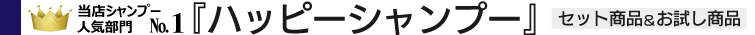 当店シャンプー人気部門№1 ハッピーシャンプーのセット商品&お試し