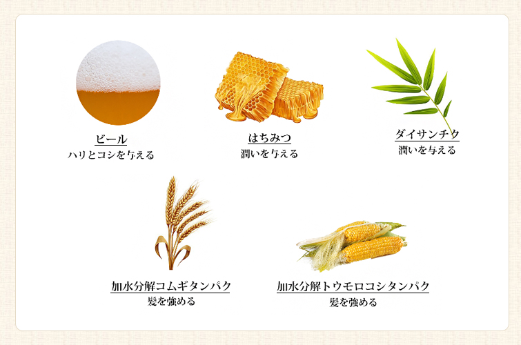 ロゴナボリュームスタイリングフォーム<ビール&はちみつ>