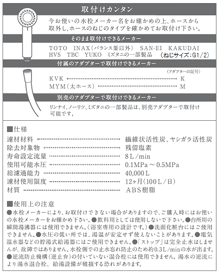 取り付け方法とご注意事項