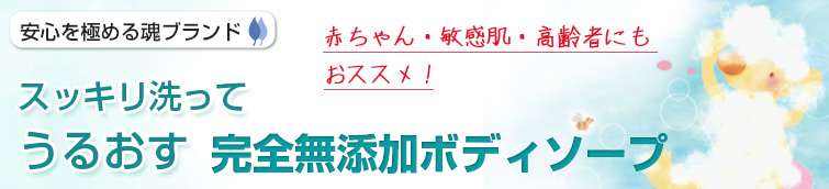 安心を極める魂ブランドの魂のモリンガボディソープ(詰替えタイプ)3個セットはスッキリ洗って うるおす完全無添加ボディソープ。赤ちゃん&敏感肌にも安心!。