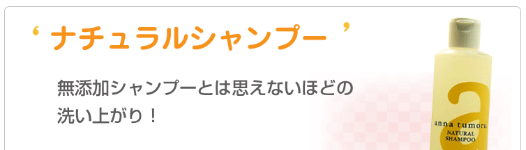 アンナトゥモール ナチュラルシャンプー(ボトル/300ml)無添加シャンプーとは思えないほどの
洗い上がり!