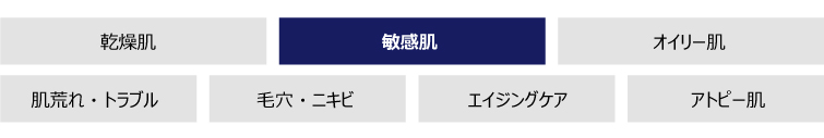 肌質・目的別の各カテゴリのご案内