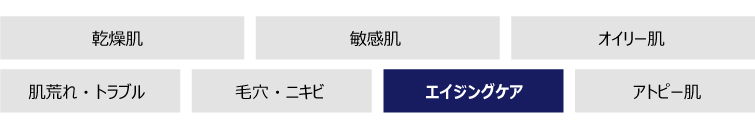 肌質・目的別の各カテゴリのご案内