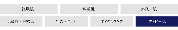 肌質・目的別の各カテゴリのご案内
