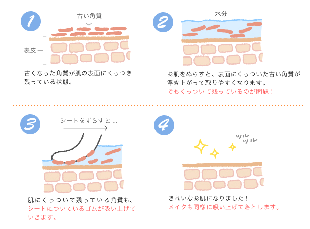 角質が取れるしくみ