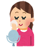 メイクする女性のイメージ画像