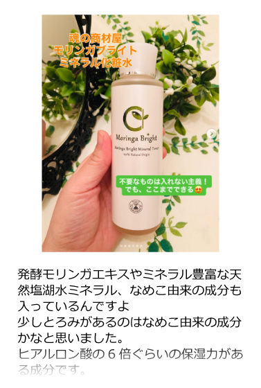 モリンガブライトミネラル化粧水