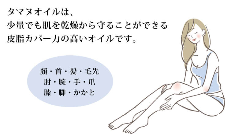 タマヌスキンオイル30ml）使用方法！