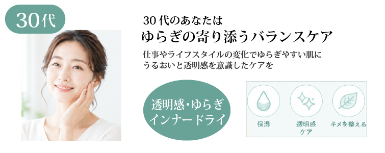 【30代】透明感・ゆらぎ・インナードライ