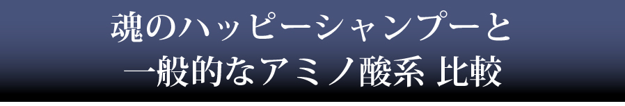 魂のハッピーシャンプーと一般的なアミノ酸系比較