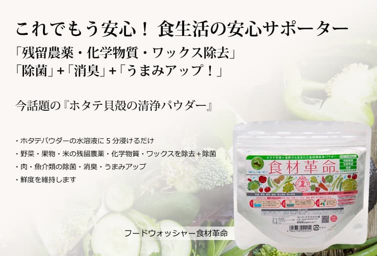 残留農薬除去 フードウォッシャー食材革命 オーガニック無添加 魂の商材屋