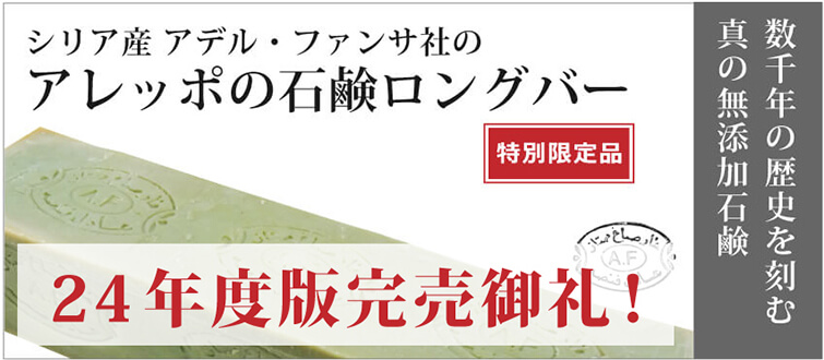  【数量限定品】アレッポの石鹸ロングバー