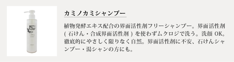 カミノカミシャンプー（無香料）