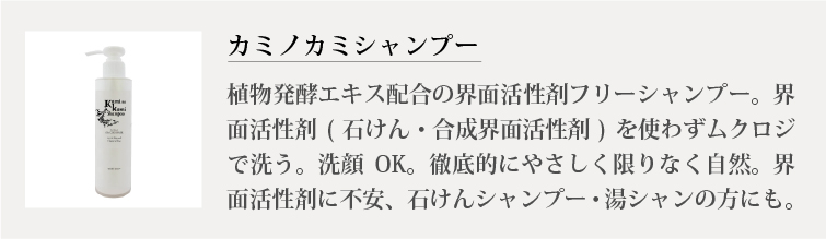 カミノカミシャンプー（無香料）