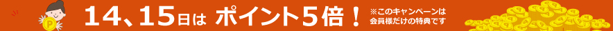 ポイント5倍