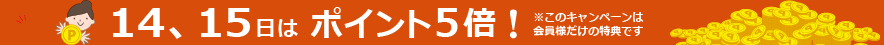 ポイント5倍