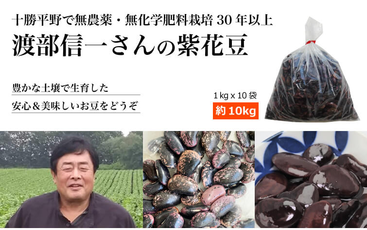 渡部さんの紫花豆 10kg